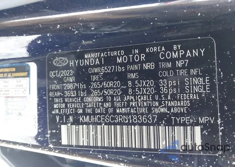 2024 Genesis Gv80 3.5T Awd from USA, damaged, VIN KMUHCESC3RU183637